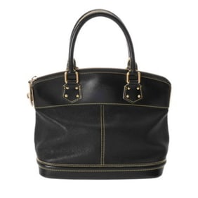 LOUIS VUITTON Suhali Lockit PM Noir M91888 Unisex Leather Handbag