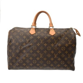 LOUIS VUITTON Monogram Speedy 40 Brown M41522 Women's Canvas Handbag