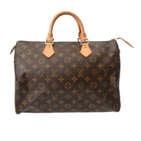 LOUIS VUITTON Monogram Speedy 35 Brown M41524 Women's Canvas Handbag