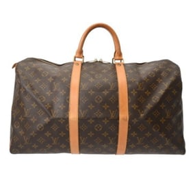 LOUIS VUITTON Monogram Keepall 50 Brown M41426 Unisex Canvas Boston Bag