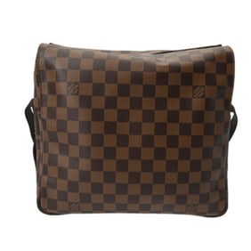 LOUIS VUITTON Damier Naviglio Brown N45255 Unisex Canvas Shoulder Bag