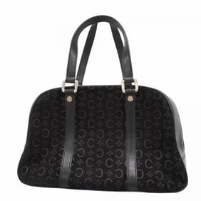 Celine handbag C Macadam suede black women's