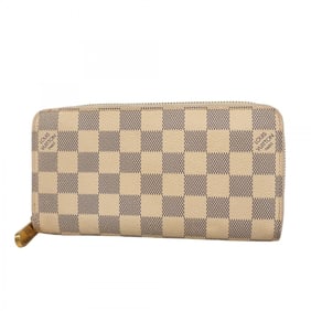 Louis Vuitton Damier Azur Zippy Wallet N60019 White Women's