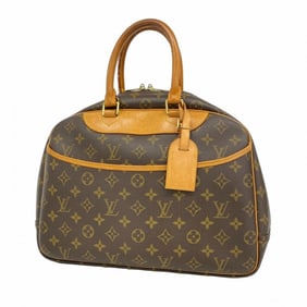 Louis Vuitton Monogram Deauville Handbag M47270 Brown Women's