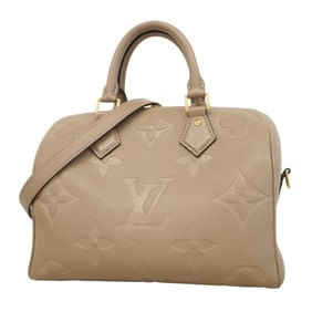 Louis Vuitton Monogram Empreinte Speedy Bandouliere 25 M59273 Tourterelle 2-way Handbag for Women