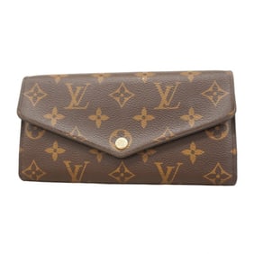 Louis Vuitton Monogram Portefeuille Sarah Long Wallet M60531 Brown Women's