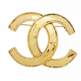 Chanel Coco Mark Brooch, GP Plated, Gold, for Men and Women