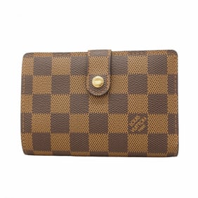 Louis Vuitton Damier Porte Monnaie Viennois Wallet N61664 Ebene Women's