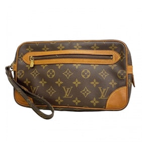 Louis Vuitton Monogram Marly Dragonne PM Clutch Bag M51827 Brown Men's
