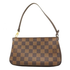 Louis Vuitton Damier Navona Pouch N51983 Ebene Women's