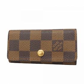 Louis Vuitton Damier Multicle 4 Key Case N62631 Ebene for Men and Women