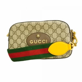 Gucci GG Supreme Neo Shoulder Bag 476466 Brown Women's