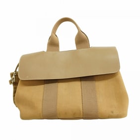 Hermes Hermès Valparaiso PM Canvas Etoupe Handbag for Women