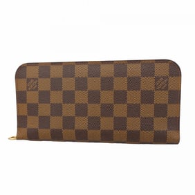 Louis Vuitton Damier Portefeuille Ansolite Long Wallet N63071 Ebene Women's