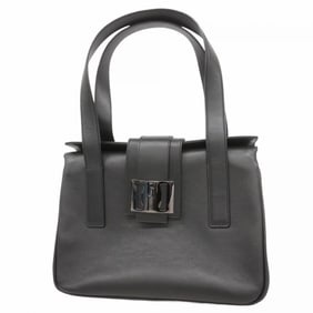 Salvatore Ferragamo handbag in black leather for women