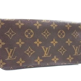 LOUIS VUITTON Monogram Portefeuille Ansolite Long Wallet M60227 Brown/Violet/Leather Women's Bifold