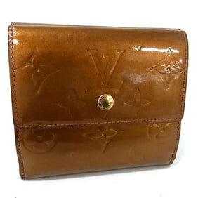 LOUIS VUITTON Louis Vuitton Porte Monnaie Carte Credit Wallet M91170 Bronze Monogram Vernis Women's