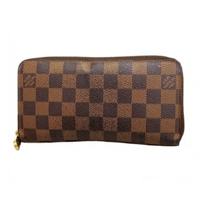 Louis Vuitton Damier Zippy Wallet N60015 Ebene Long for Men and Women