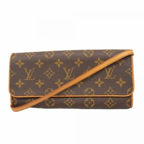Louis Vuitton Monogram Pochette Twin GM Shoulder Bag M51852 Brown Women's
