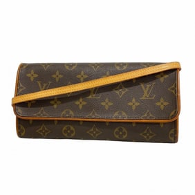 Louis Vuitton Monogram Pochette Twin GM Shoulder Bag M51852 Brown Women's
