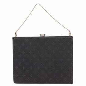 Louis Vuitton Monogram Satin Ange MM M92101 Noir Women's Handbag