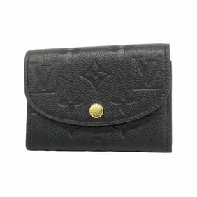 Louis Vuitton Monogram Empreinte Porte Monnaie Rosalie Wallet/Coin Case M81455 Noir Women's