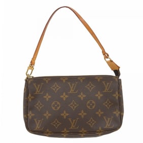 Louis Vuitton Monogram Pochette Accessoires M51980 Brown Women's Pouch