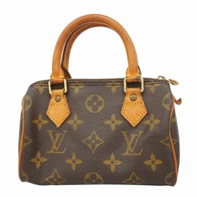 Louis Vuitton Monogram Mini Speedy Handbag M41534 Brown Women's