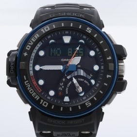 CASIO G-SHOCK MASTER OF G - SEA GULFMASTER GWN-Q1000A-1AJF Men's Watch, Black Resin/Stainless Steel,