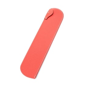 HERMES Saut-de-Page Bookmark - Pink Epsom Leather with Horse Motif for Women