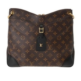 LOUIS VUITTON Monogram Odeon NM MM Brown/Noir M45352 Women's Canvas Shoulder Bag