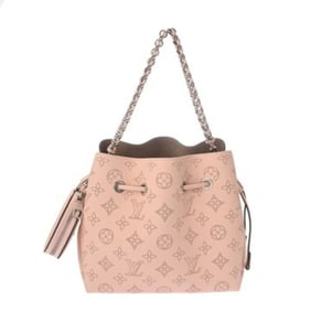 LOUIS VUITTON Monogram Mahina Bella 2-Way Jasmine Pink M23195 Women's Leather Shoulder Bag