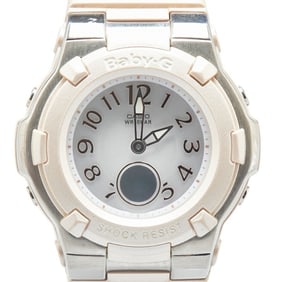 Casio Baby-G Tripper Watch BGA-1100-4BJF Tough Solar Gray Dial Rubber Stainless Steel Women's CASIO