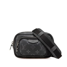 Louis Vuitton Monogram Eclipse Taiga Rama Outdoor Pochette M30755 Noir Black Leather Women's LOUIS