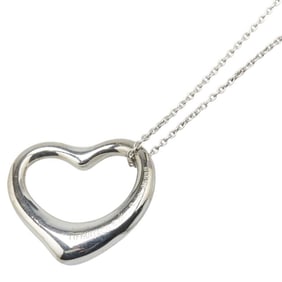 Tiffany & Co. Open Heart Necklace in 925 Sterling Silver for Women.