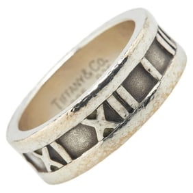 Tiffany & Co. Atlas Ring, 925 Sterling Silver, Women's