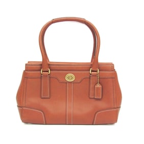 Coach Hamptons Medium Carryall 11047 Women's Leather Handbag Brown