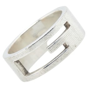 Gucci Branded G Ring, SV925 Silver, Women's, GUCCI
