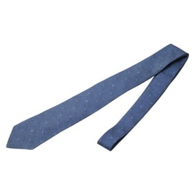 Louis Vuitton Monogram Cravate Constellation Denim Tie M70203 Blue Marine Navy Silk Men's LOUIS