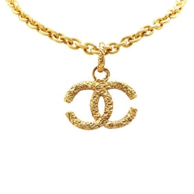 Vintage Chanel Coco Mark and Yougan Motif Chain Necklace, Gold Plated, Women's