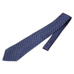 Gucci GG print tie, navy silk, men's.