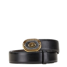 Dunhill Belt Size: 36 90 Black Leather Men's