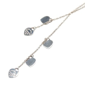 Tiffany & Co. Return to Mini Heart Tag 5-Motif Necklace in 925 Sterling Silver for Women. TIFFANY
