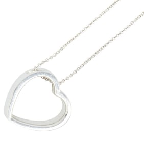 Tiffany & Co. Geometric Heart Necklace in 925 Sterling Silver for Women.