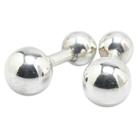 Tiffany & Co. Sphere Barbell Motif Cufflinks, 925 Sterling Silver, Men's