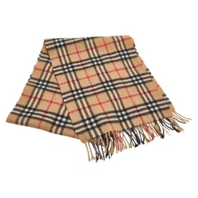 Burberry Nova Check Scarf Brown Cashmere Women's BURBERRY