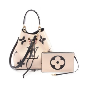 Louis Vuitton NeoNoe LV Crafty Handbag, Monogram Empreinte Leather, Women's, Beige/Black, M56889