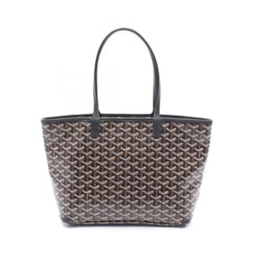 Goyard Artois MM Tote Bag, Coated Canvas and Leather, Women's, Black, Brown, White