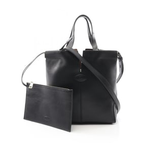 Tod's Di leather tote bag, women's, black