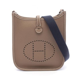Hermes Hermès Evelyn TPM Amazon Shoulder Bag in Taurillon Clemence Leather, Brown, for Women